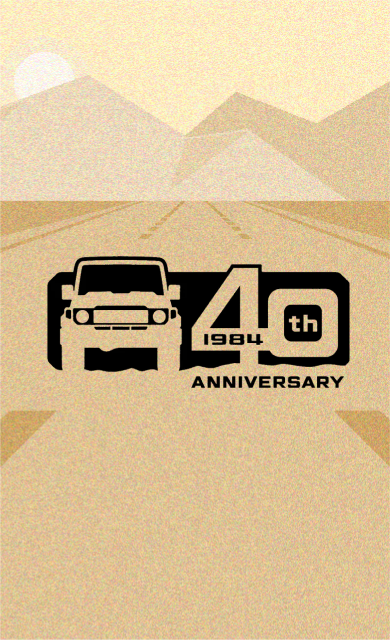ランドクルーザー70 ランクル70 販売40周年記念タオル！ ランドクルーザー70 ランクル70 販売40周年記念タオル！